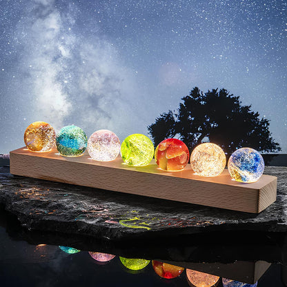 Esferas Galaxia de Cristal Luminoso - Lumia Estudio