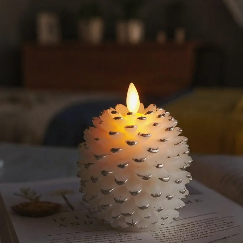 ForestHearth™ Velas Piña Sin Llama - Lumia Estudio