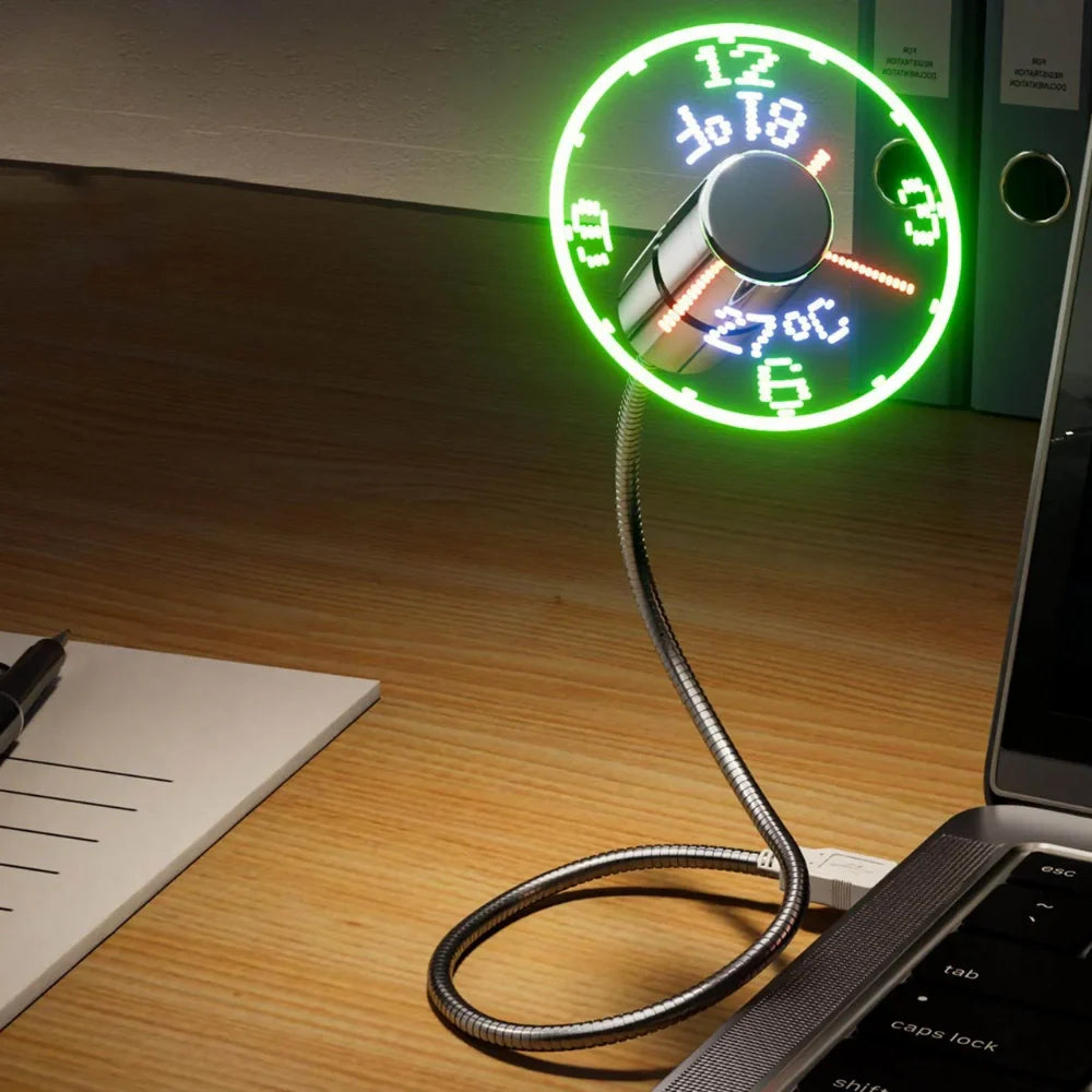 TimeGlow™ Ventilador Reloj - Lumia Estudio