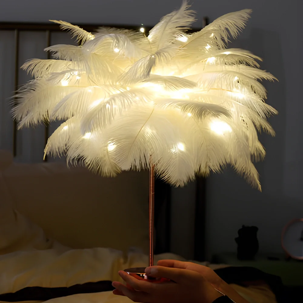 Palmera de Plumas Luminosa - Lumia Estudio