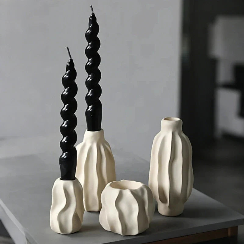 SculptForm™ Portavelas Escultórico - Lumia Estudio