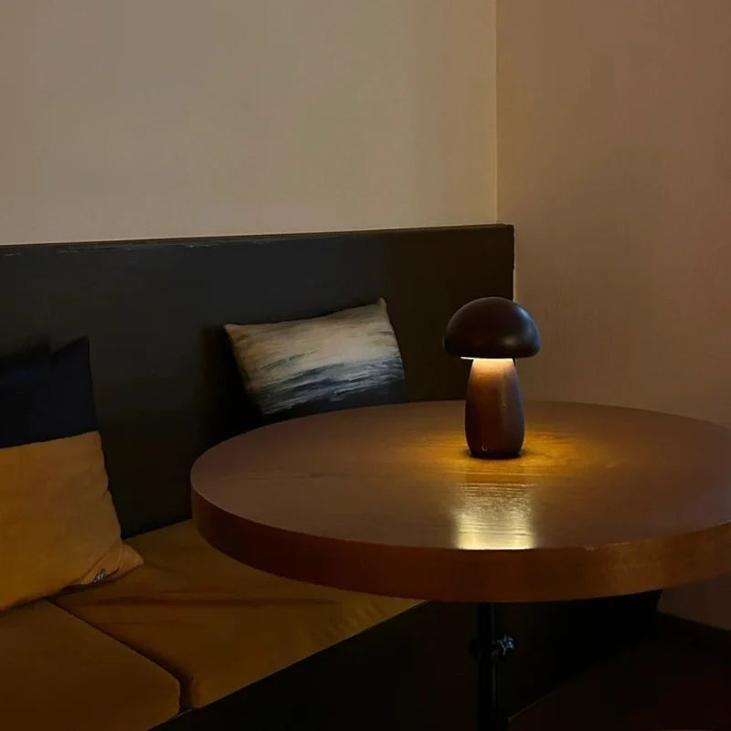 Lumishroom™ Lámpara Seta de Madera - Lumia Estudio