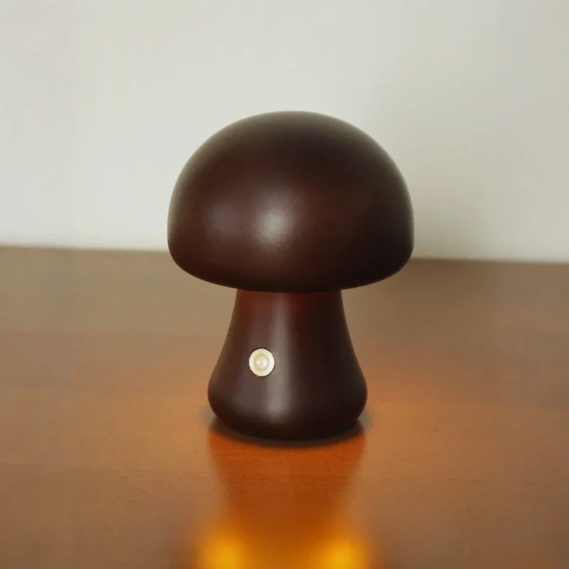 Lumishroom™ Lámpara Seta de Madera - Lumia Estudio