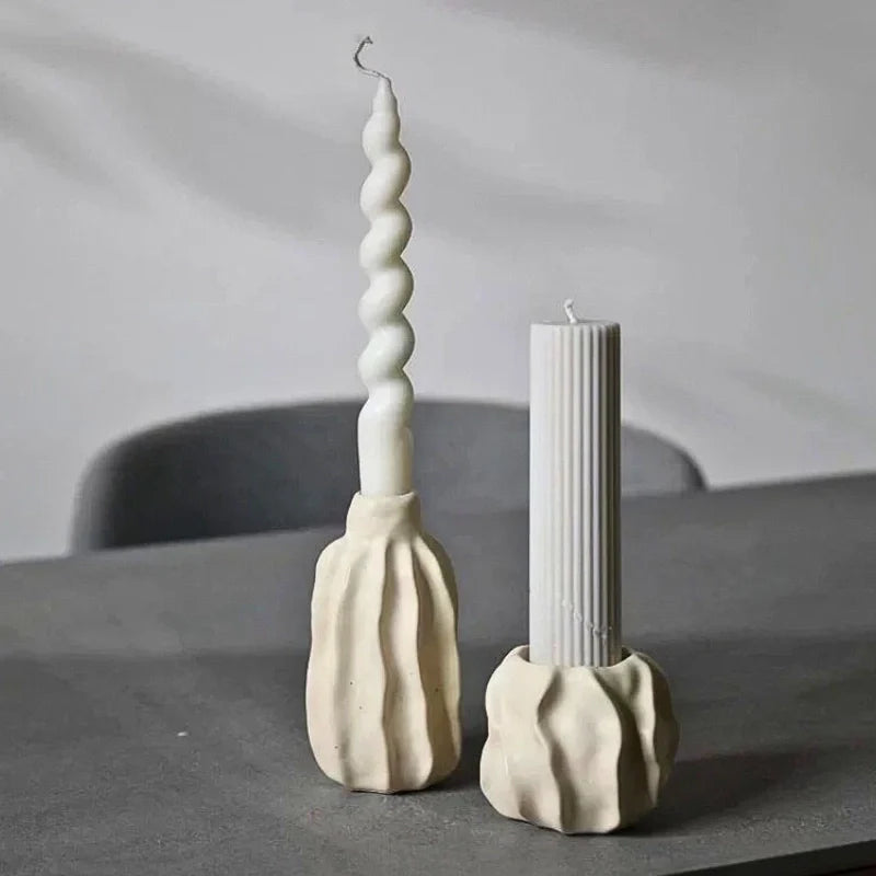SculptForm™ Portavelas Escultórico - Lumia Estudio