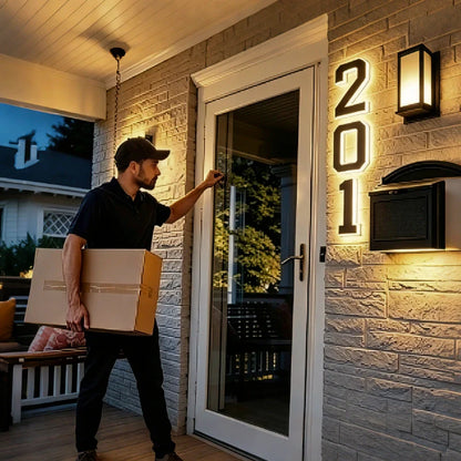 Luz Solar para Número de Casa - Lumia Estudio