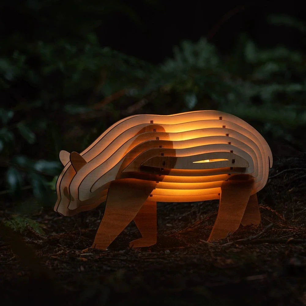 WildCraft™ Lámpara Animal de Madera - Lumia Estudio
