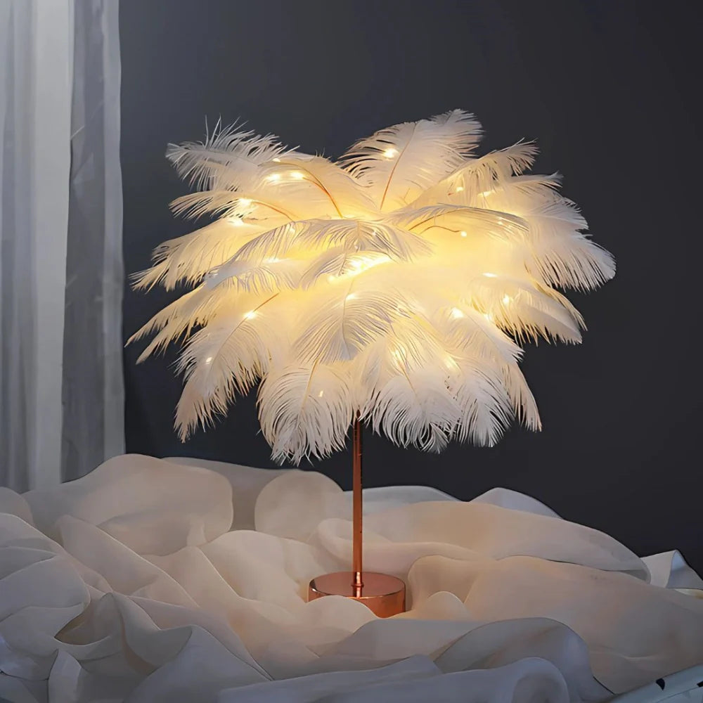 Palmera de Plumas Luminosa - Lumia Estudio
