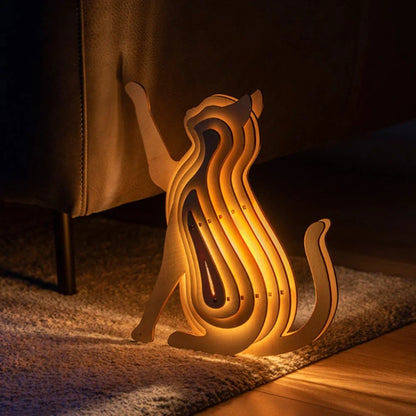 WildCraft™ Lámpara Animal de Madera - Lumia Estudio