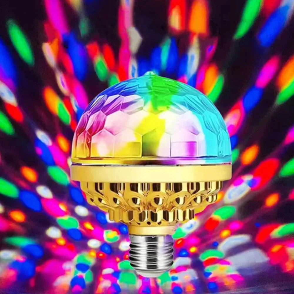 DiscoFlare™ Bombilla Giratoria Disco - Lumia Estudio