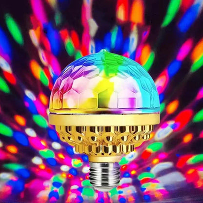 DiscoFlare™ Bombilla Giratoria Disco - Lumia Estudio