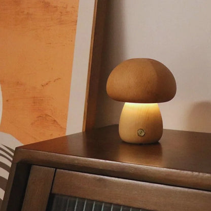 Lumishroom™ Lámpara Seta de Madera - Lumia Estudio