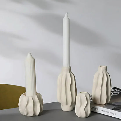 SculptForm™ Portavelas Escultórico - Lumia Estudio