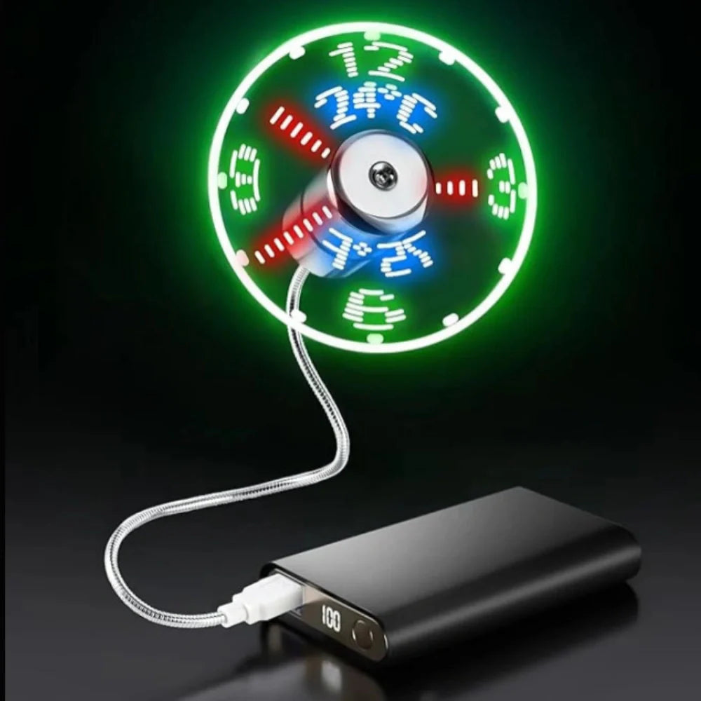 TimeGlow™ Ventilador Reloj - Lumia Estudio