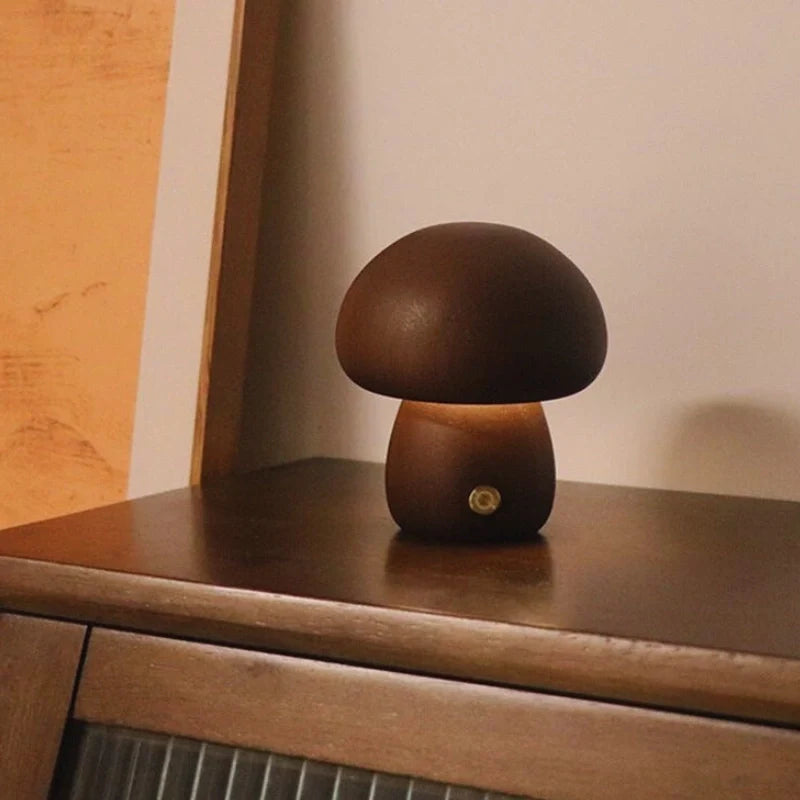 Lumishroom™ Lámpara Seta de Madera - Lumia Estudio