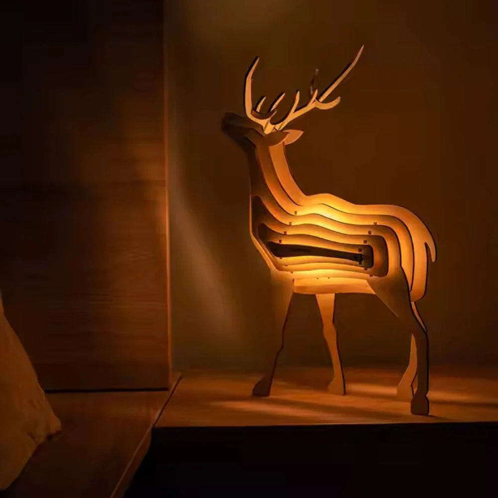 WildCraft™ Lámpara Animal de Madera - Lumia Estudio