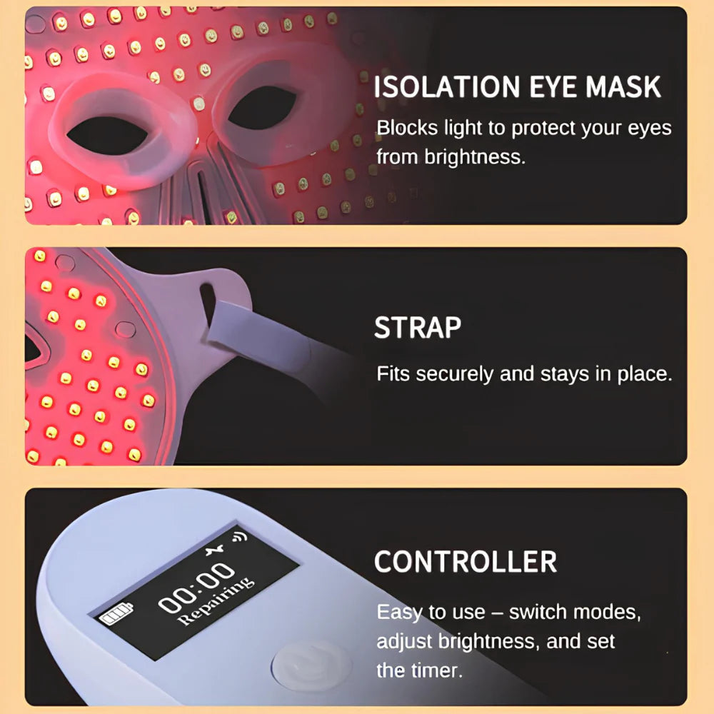 LumaDerm™ Mascarilla Facial de Fototerapia - Lumia Estudio