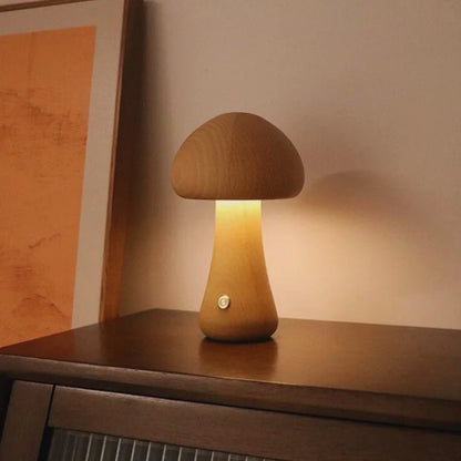 Lumishroom™ Lámpara Seta de Madera - Lumia Estudio