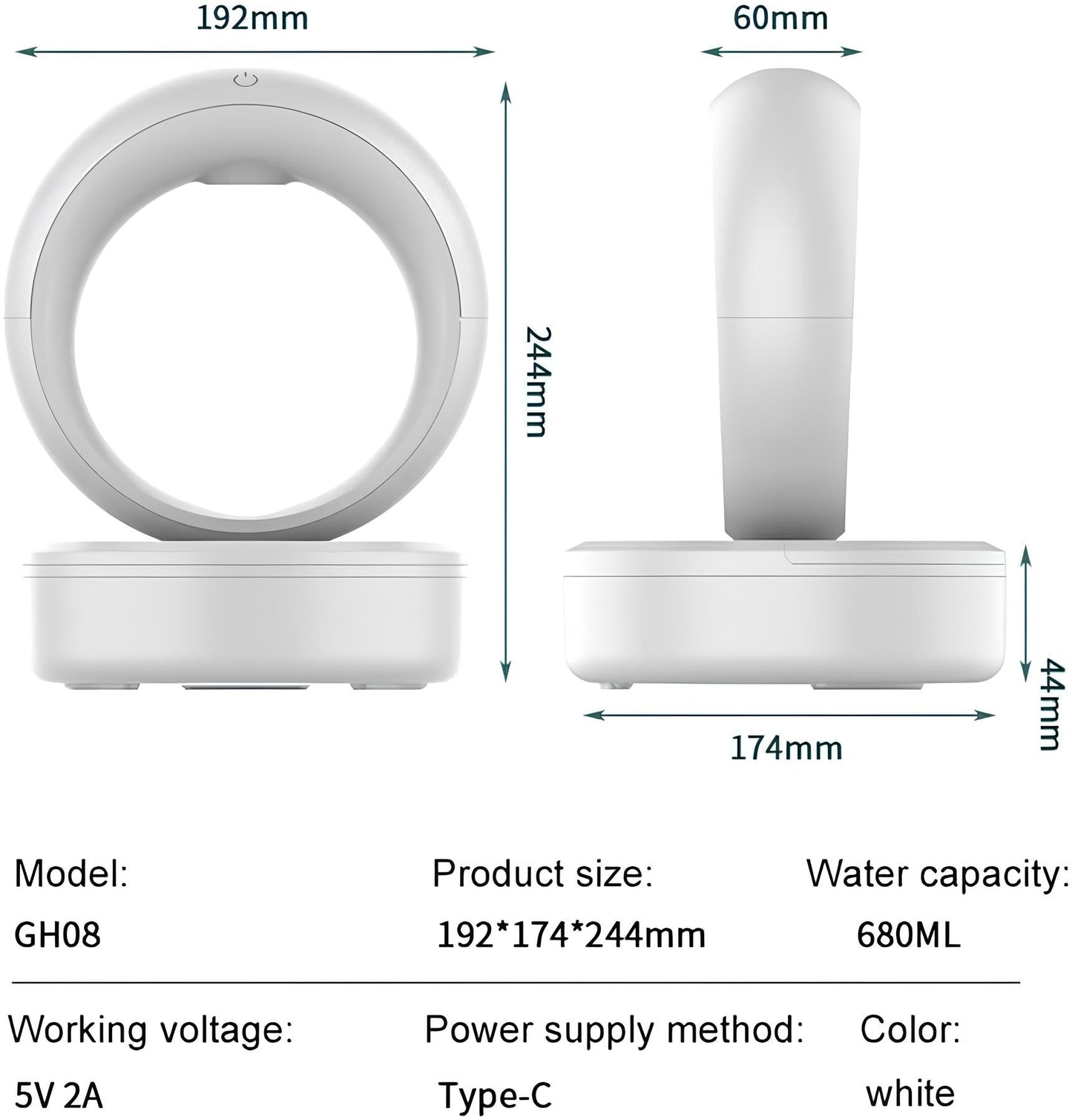 Levita™ Humidificador Antigravedad - Lumia Estudio