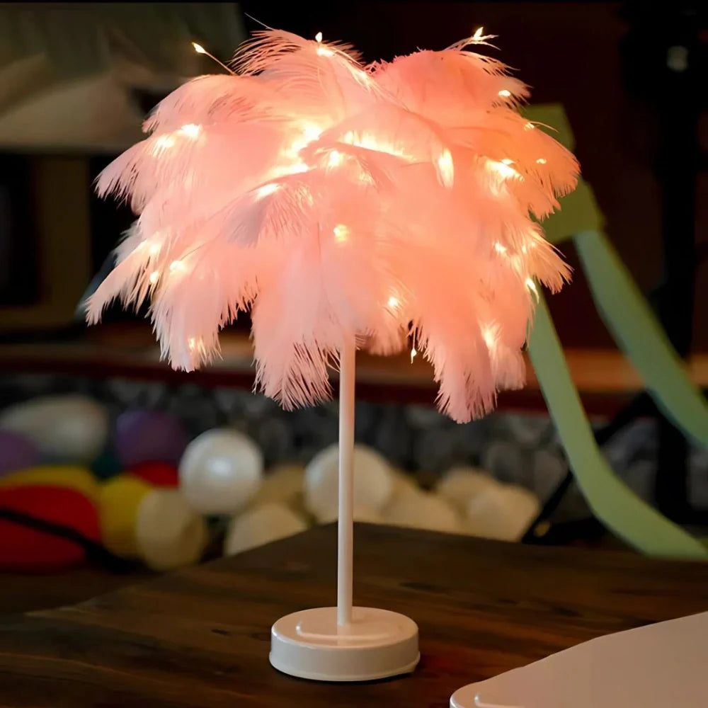 Palmera de Plumas Luminosa - Lumia Estudio