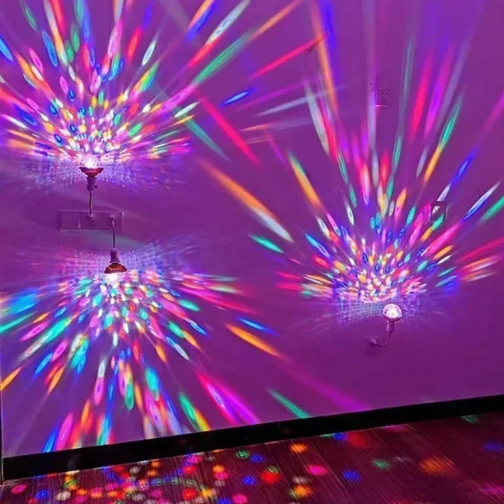 DiscoFlare™ Bombilla Giratoria Disco - Lumia Estudio