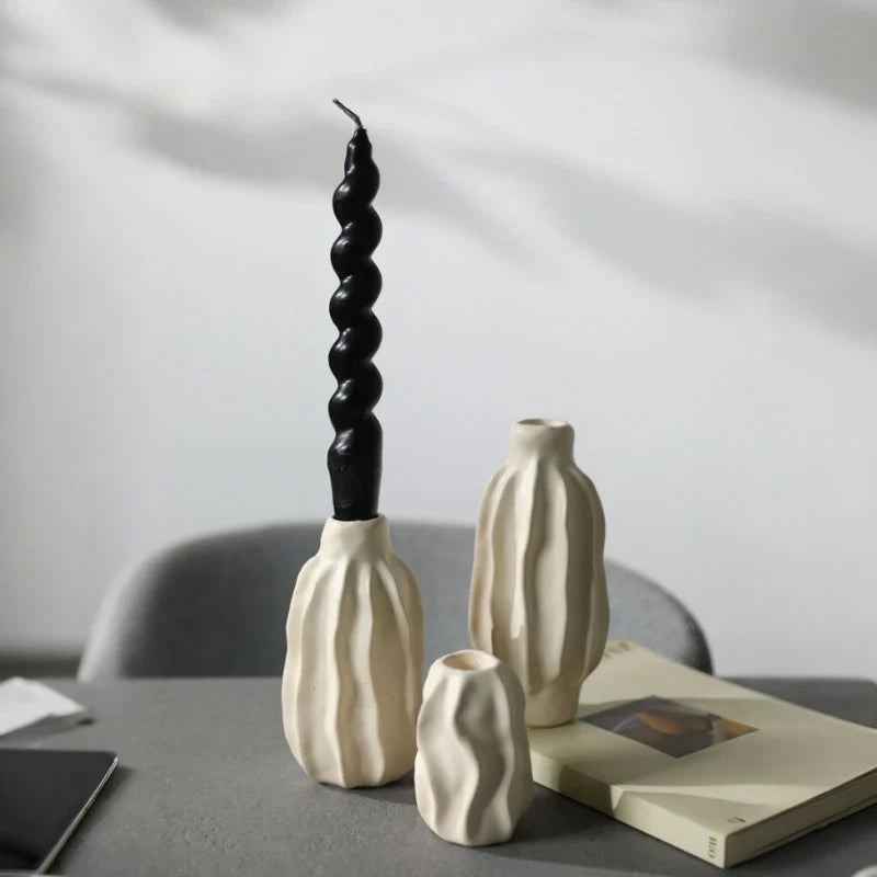 SculptForm™ Portavelas Escultórico - Lumia Estudio