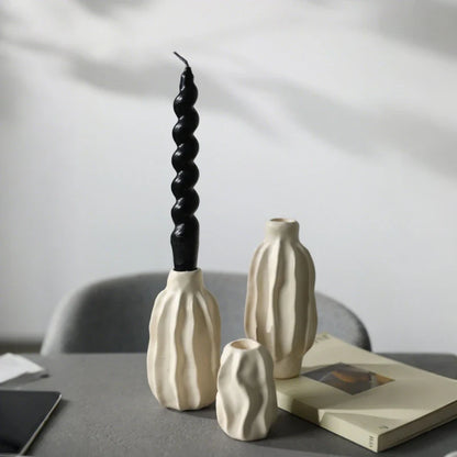 SculptForm™ Portavelas Escultórico - Lumia Estudio
