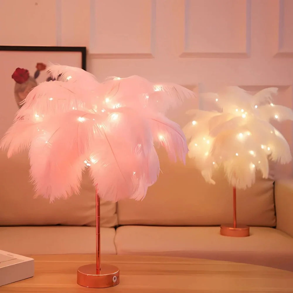 Palmera de Plumas Luminosa - Lumia Estudio