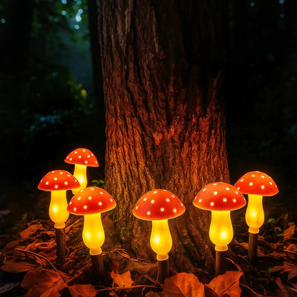 MoonlitMushrooms™ Setas Solares de Jardín - Lumia Estudio
