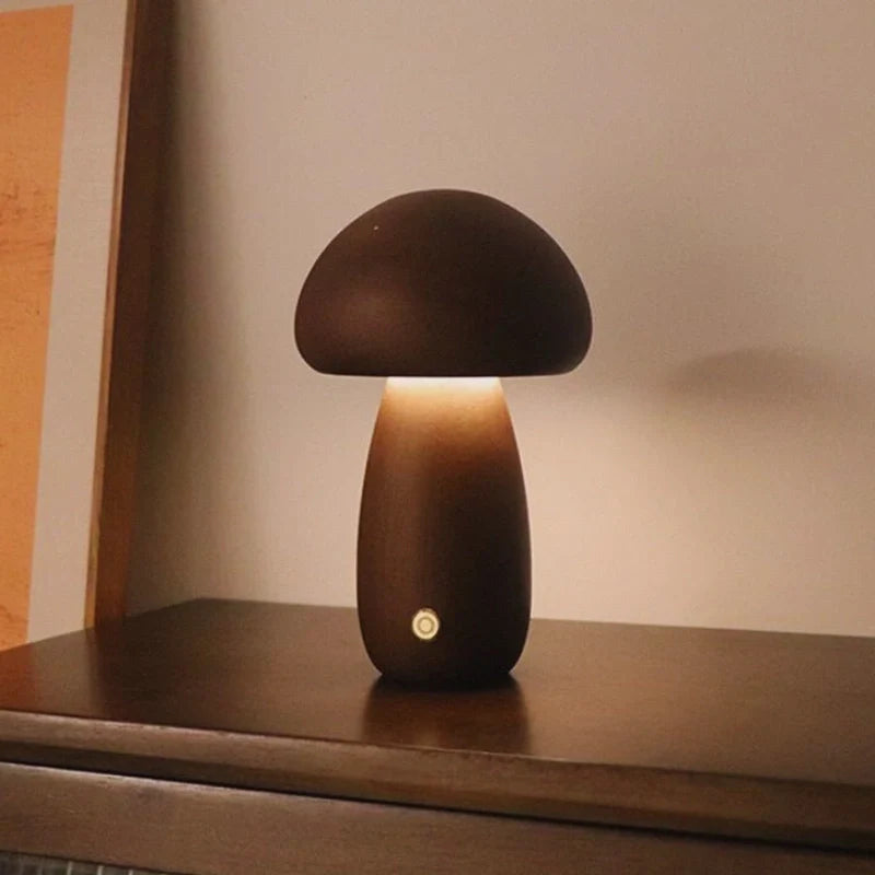 Lumishroom™ Lámpara Seta de Madera - Lumia Estudio