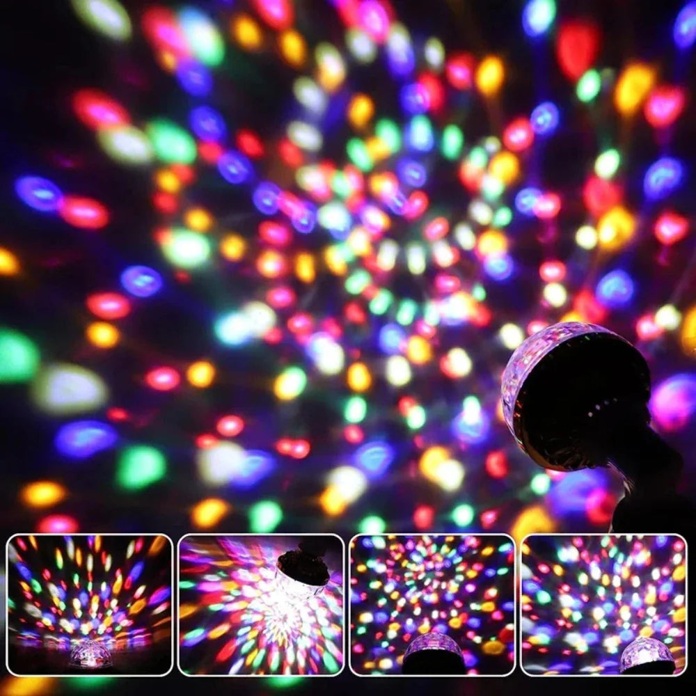 DiscoFlare™ Bombilla Giratoria Disco - Lumia Estudio