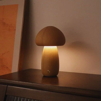 Lumishroom™ Lámpara Seta de Madera - Lumia Estudio