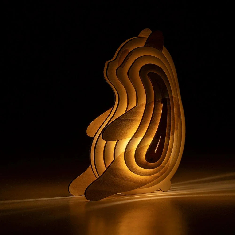WildCraft™ Lámpara Animal de Madera - Lumia Estudio