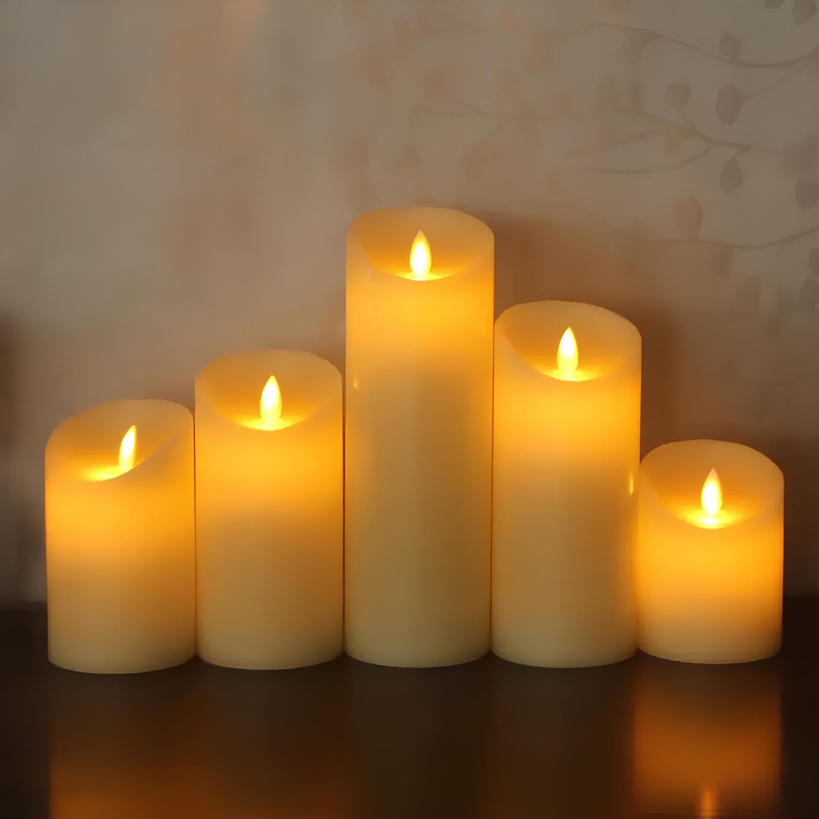 Velas Bloque Sin Llama - Lumia Estudio