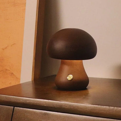 Lumishroom™ Lámpara Seta de Madera - Lumia Estudio