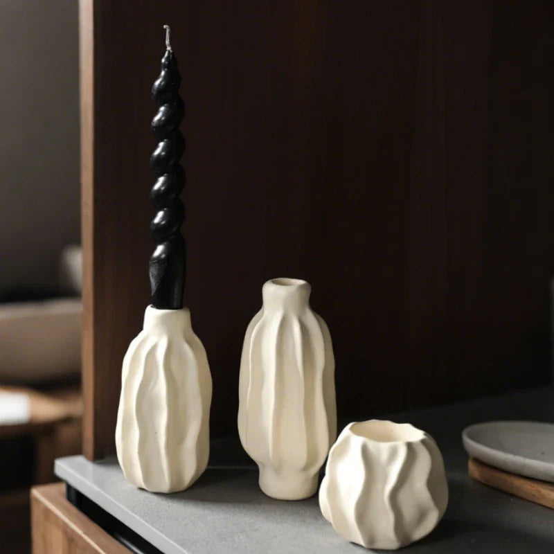 SculptForm™ Portavelas Escultórico - Lumia Estudio