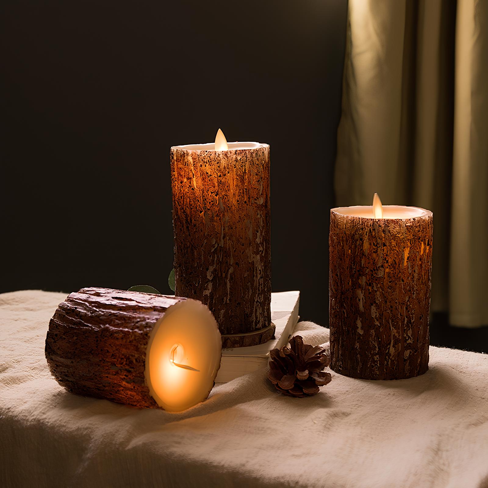 Velas Bloque Sin Llama - Lumia Estudio