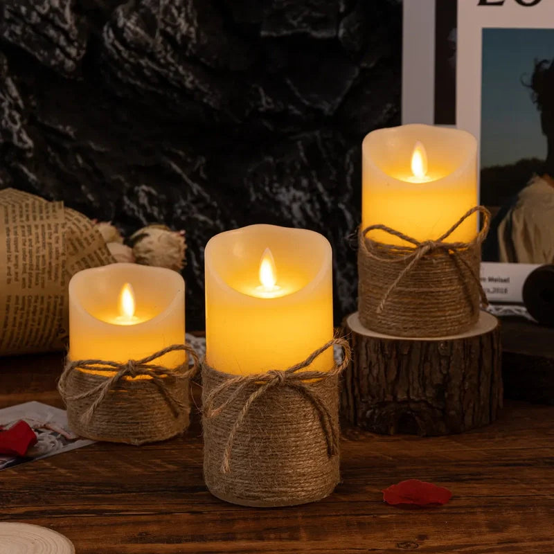 Velas Bloque Sin Llama - Lumia Estudio
