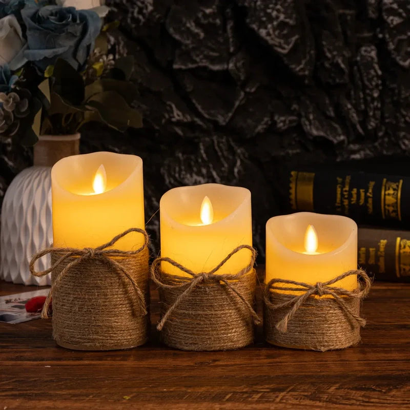 Velas Bloque Sin Llama - Lumia Estudio