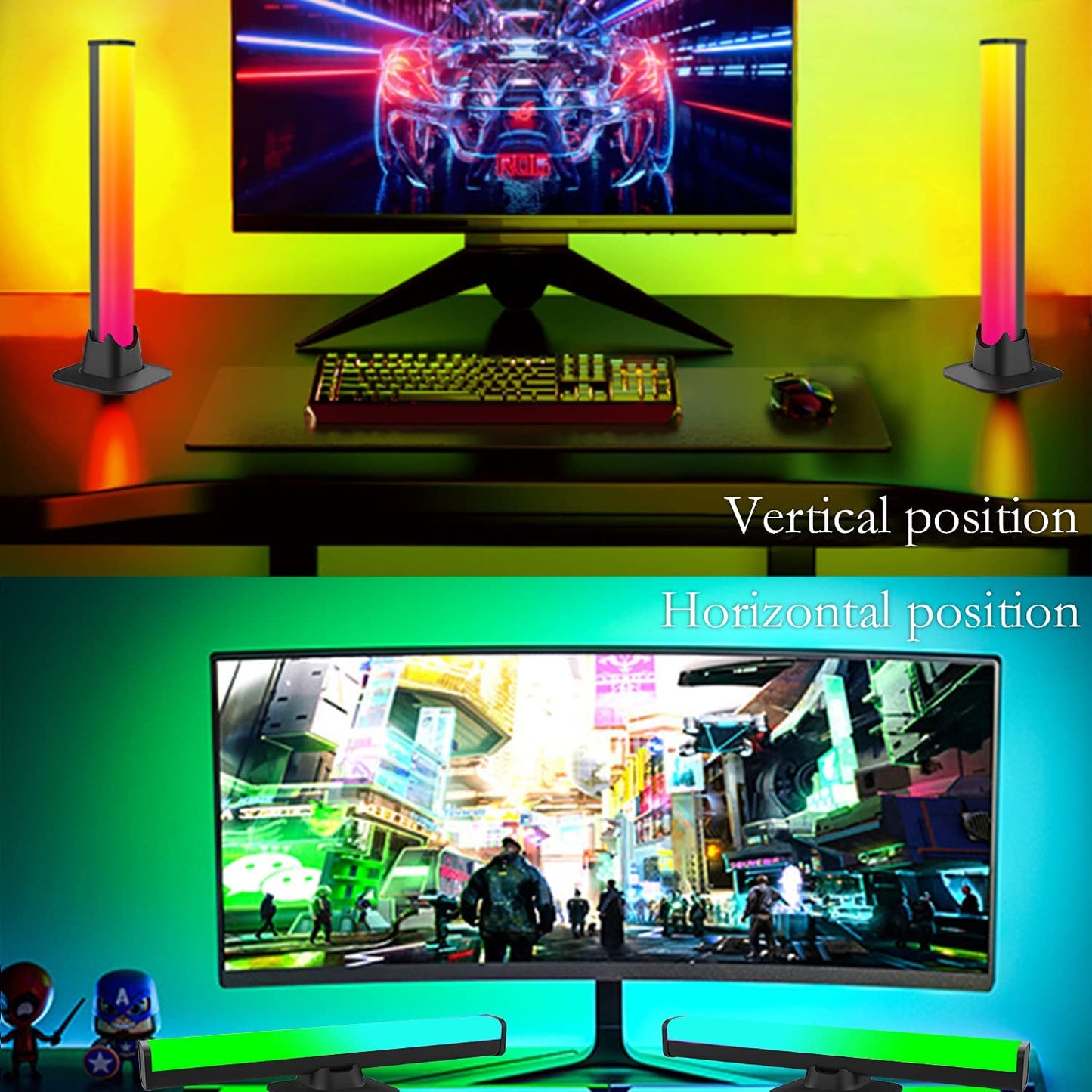 Barras de Luz Rítmica - Lumia Estudio