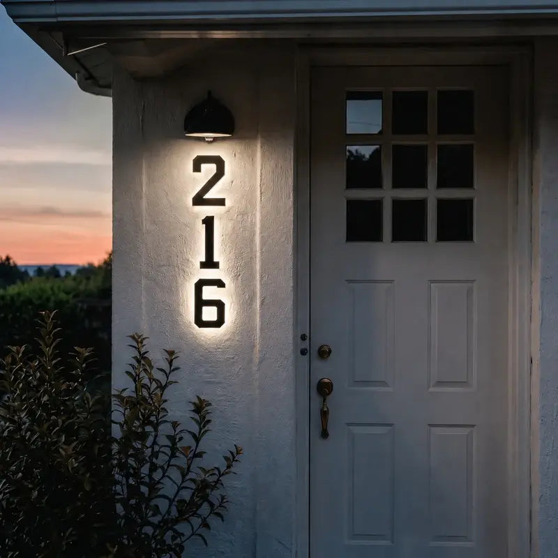 Luz Solar para Número de Casa - Lumia Estudio