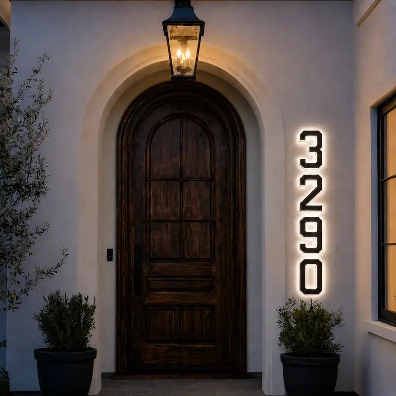 Luz Solar para Número de Casa - Lumia Estudio