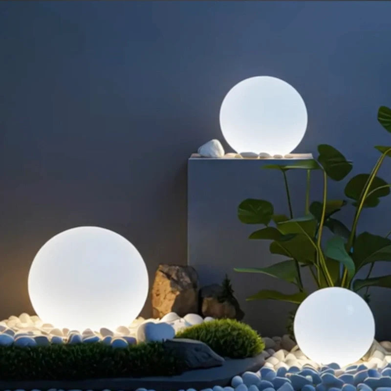 Esfera Luminosa de Jardín - Lumia Estudio