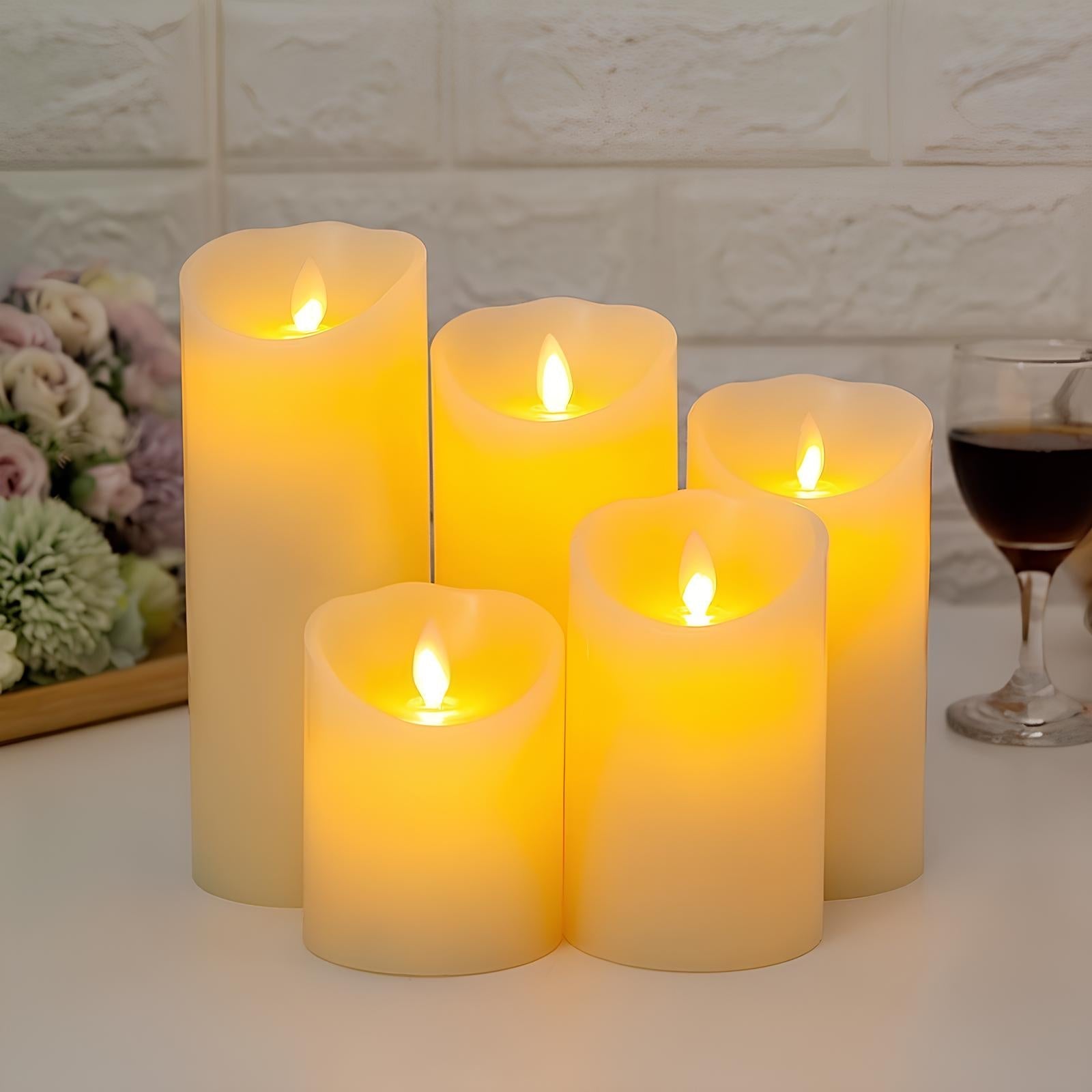 Velas Bloque Sin Llama - Lumia Estudio