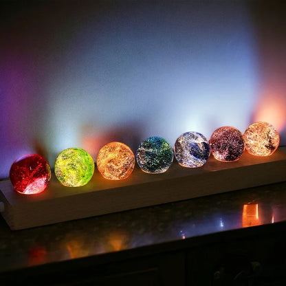 Esferas Galaxia de Cristal Luminoso - Lumia Estudio
